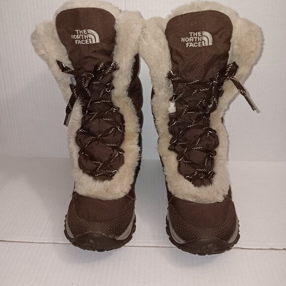THE NORTH FACE FAUX FUR WINTER GRIP BOOTS - Picture 1 of 9